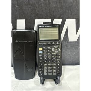 TEXAS INSTRUMENTS CALCULATOR TI-86 GRAPHING W COVER Black VINTAGE 1997